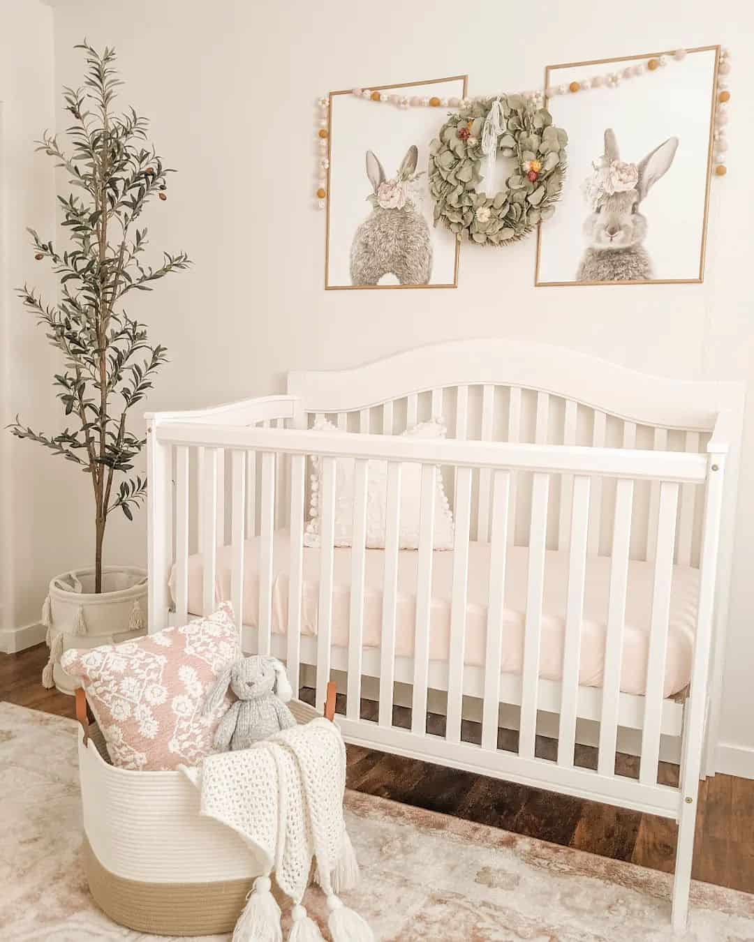 Buckets of Bunnies in Baby Room