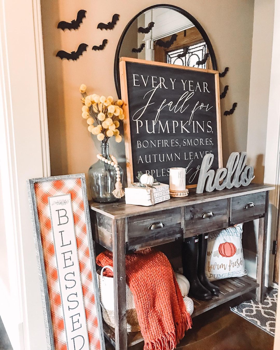 Rustic Charm with Signs and Cosy Textures