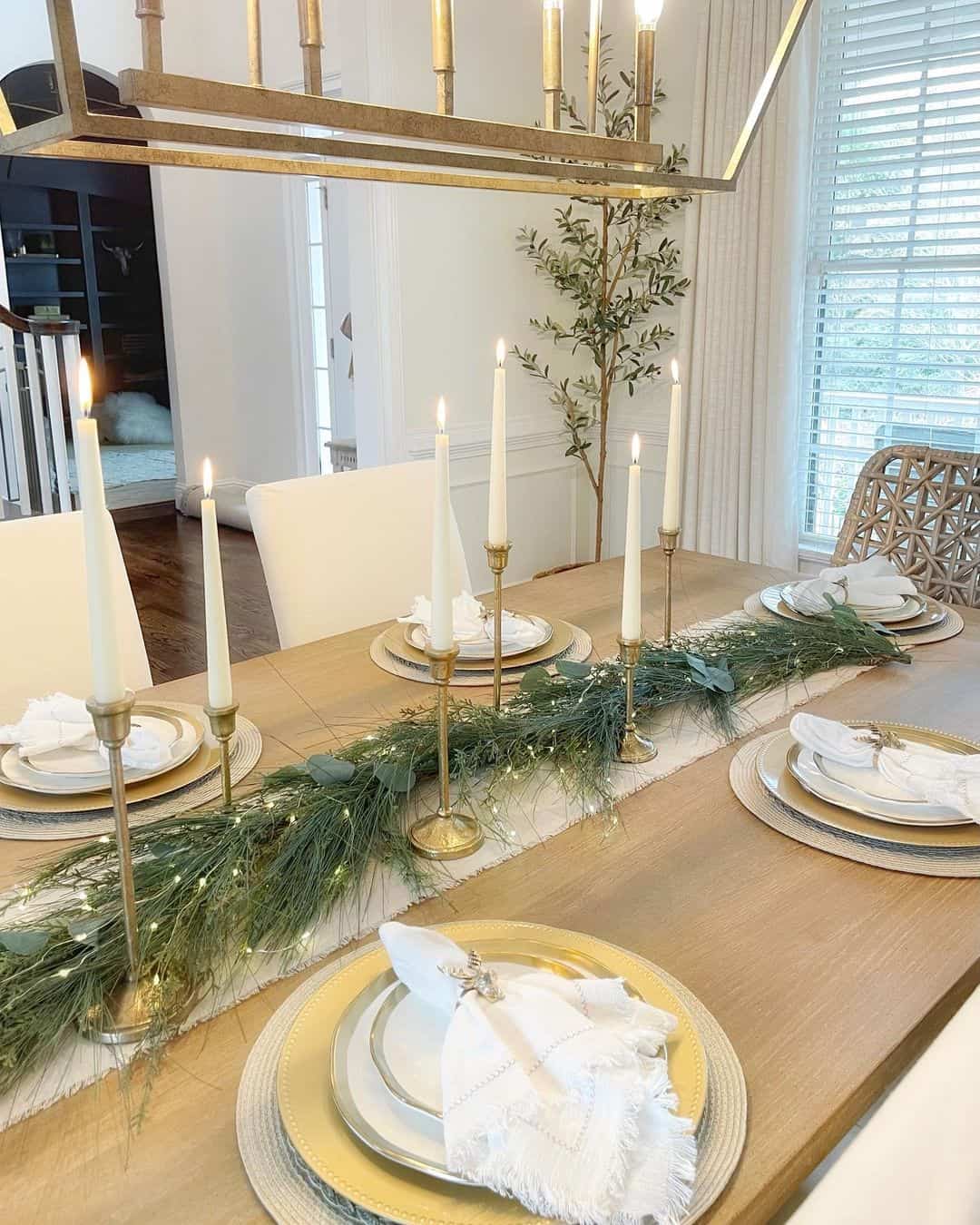 Gentle Golden Blend of Table Décor