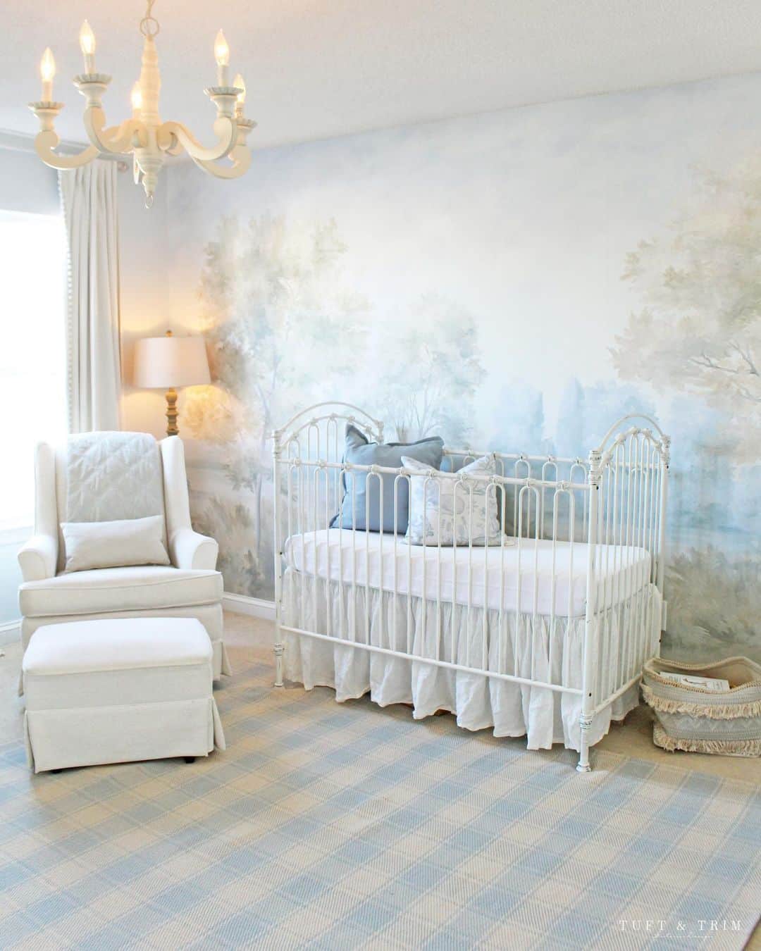 Blue and Yellow Woodland Nursery