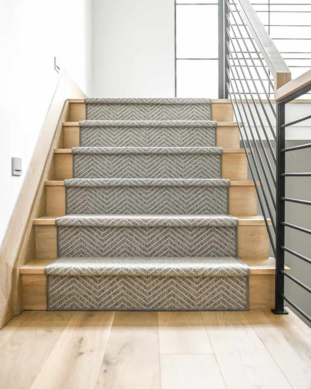 Light Wood Stair Skirt Board