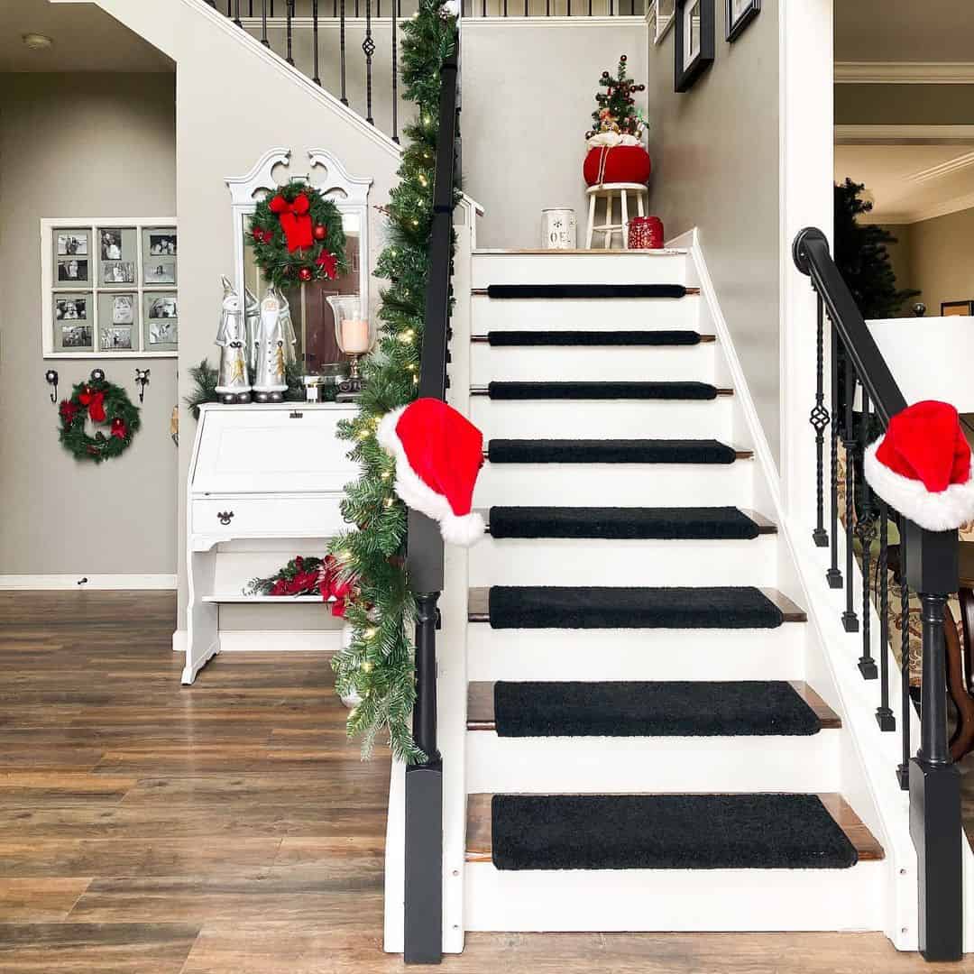 Black Stair Treads Over Wood Treads