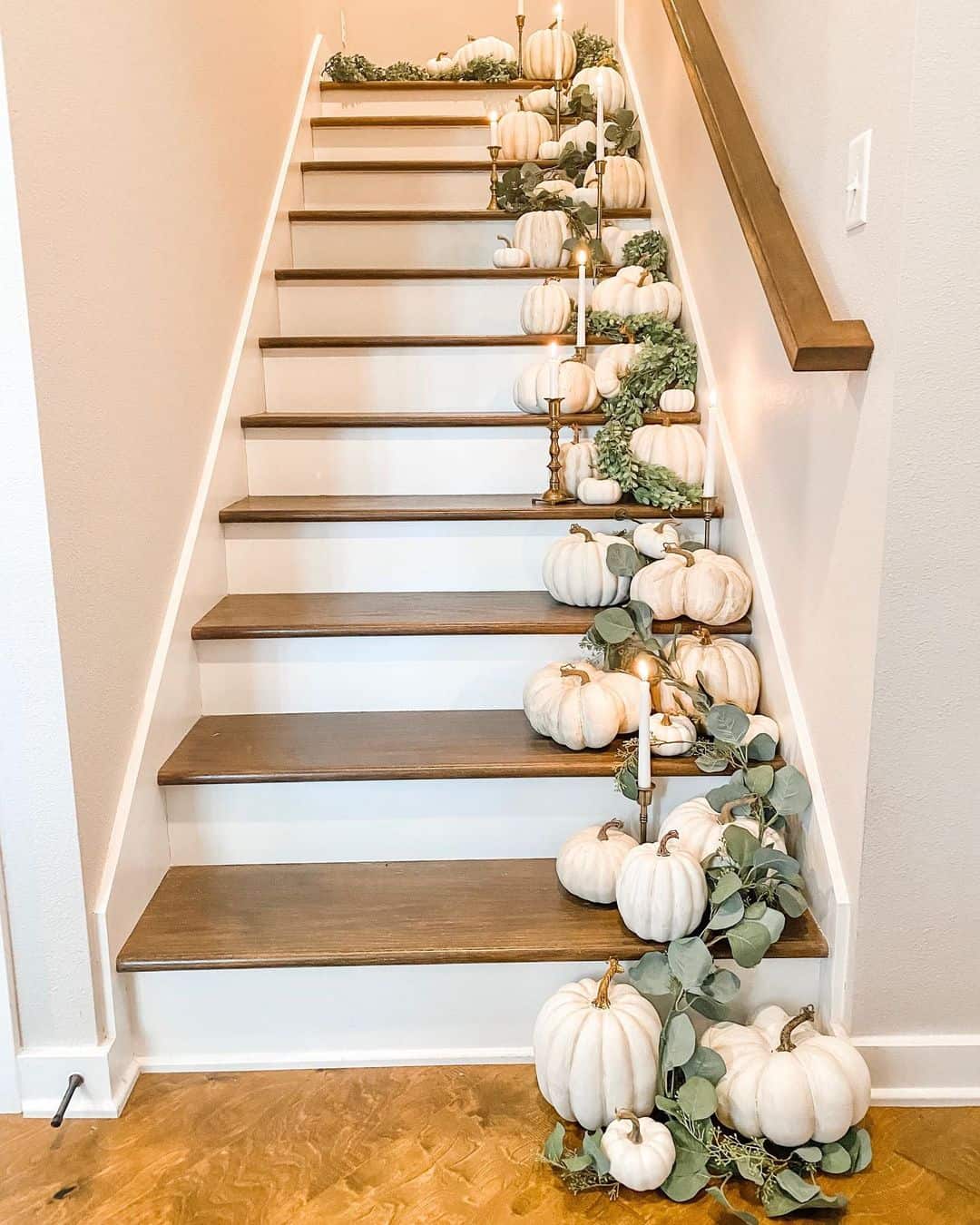 White Skirt Board for Staircase Steps